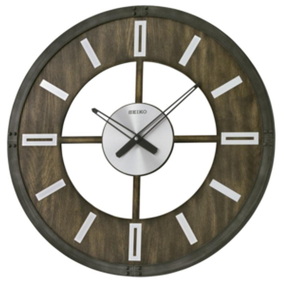 Seiko Large Open Face Wooden Wall Clock QXA782K Watch it Pte Ltd