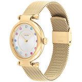 Coach Cary Gold tone Ladies Watch with Bracelet Gift Set 14000112