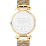 Coach Cary Gold tone Ladies Watch with Bracelet Gift Set 14000112