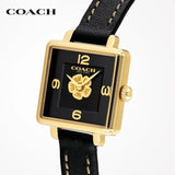 Coach Cass Black Dial Leather Strap Ladies Watch 14503695