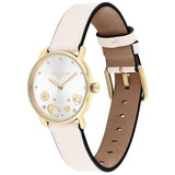 Coach Elliot Beige Leather Strap Ladies Watch 14504305