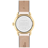 Coach Elliot Beige Leather Strap Ladies Watch 14504305