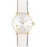 Coach Elliot Beige Leather Strap Ladies Watch 14504305