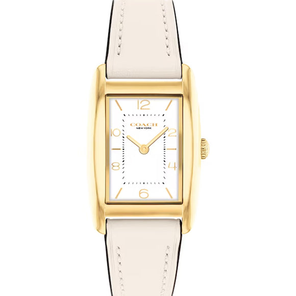 Coach Reese Beige Leather Strap Ladies Watch 14504314