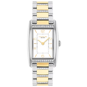 Coach Reese Two Tone Rectangular Bracelet Strap Ladies Watch 14504318