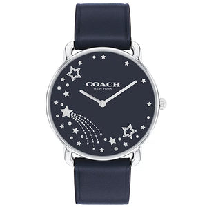 Coach Elliot Navy Leather Strap Ladies Watch 14504376