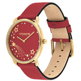 Coach Elliot Red Leather Strap Ladies Watch 14504378