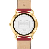 Coach Elliot Red Leather Strap Ladies Watch 14504378