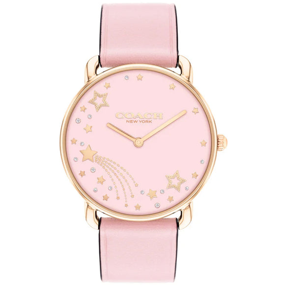 Coach Elliot Pink Leather Strap Ladies Watch 14504379