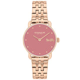 Coach Elliot Rose Gold Tone Watch with Pink Dial 14504444