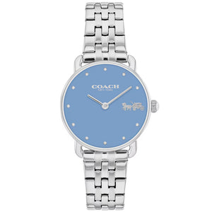 Coach Elliot Silver Tone Watch with Light Blue Dial 14504447