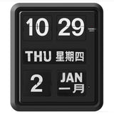 Twemco BQ-170 Flip Clock (Black) (Chinese Character) 24 Hour