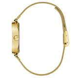 Guess Eve Gold Tone Mesh Bracelet Strap Ladies Watch GW0768L2