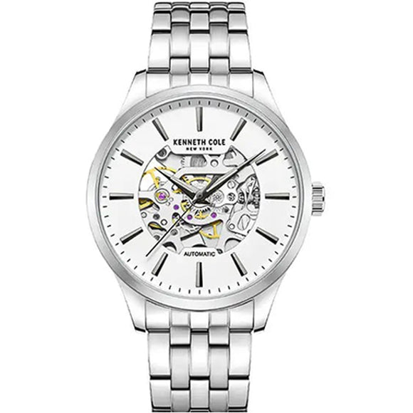 Kenneth Cole Automatic Watch Skeleton White Dial KCWGL2216903