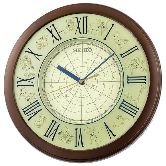 Seiko Zodiac Design Constant Light Wall Clock QHA013