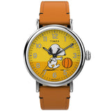 Timex Standard x Peanuts Basketball 40mm Leather Strap Watch TW2W51900