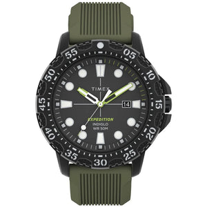 Timex EXPEDITION GALLATIN Green Silicone Strap Watch TW4B25400