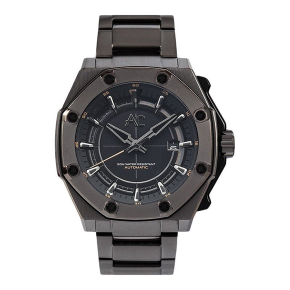 Alexandre Christie Gunmetal Mens Watch 9601MABEPBA - Watch it! Pte Ltd